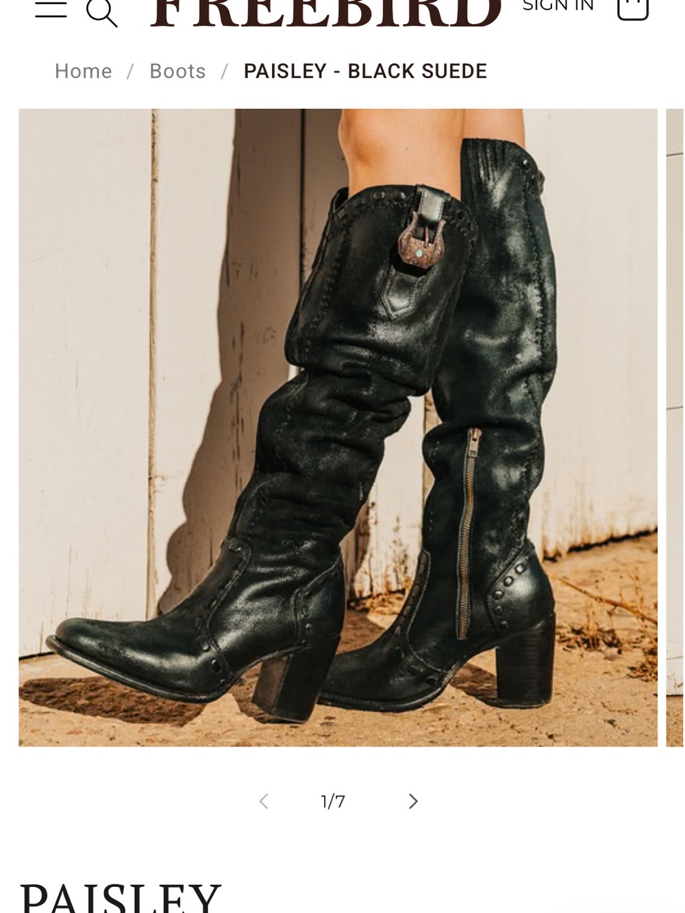 Freebird Paisley Boots